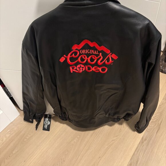 BNWT Oscar Piel Coors Rodeo Leather Jacket - Picture 5 of 6